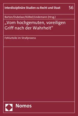 Abbildung von Barton / Dubelaar | 'Vom hochgemuten, voreiligen Griff nach der Wahrheit' | 1. Auflage | 2018 | 56 | beck-shop.de