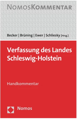Abbildung von Becker / Brüning | Verfassung des Landes Schleswig-Holstein | 1. Auflage | 2021 | beck-shop.de