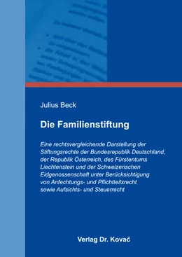 Abbildung von Beck | Die Familienstiftung | 1. Auflage | 2018 | 63 | beck-shop.de