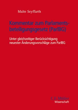 Abbildung von Seyffarth | Kommentar zum Parlamentsbeteiligungsgesetz (ParlBG) | 1. Auflage | 2018 | beck-shop.de