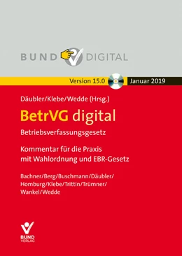 Abbildung von Däubler / Klebe | BetrVG digital Vers.15.0 - Fortsetzungsbezug | 15. Auflage | 2019 | beck-shop.de