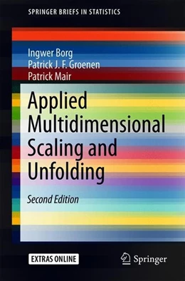 Abbildung von Borg / Groenen | Applied Multidimensional Scaling and Unfolding | 2. Auflage | 2018 | beck-shop.de