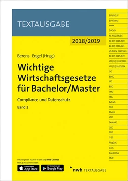Abbildung von Berens / Engel | Wichtige Wirtschaftsgesetze für Bachelor/Master • Band 3 | 1. Auflage | 2018 | beck-shop.de