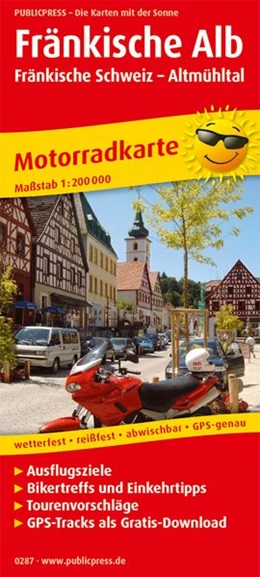 Abbildung von Motorradkarte Fränkische Alb - Fränkische Schweiz - Altmühltal 1:200 000 | 3. Auflage | 2018 | beck-shop.de