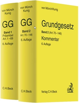 Abbildung von von Münch / Kunig | Grundgesetz-Kommentar: GG | 6. Auflage | 2012 | beck-shop.de