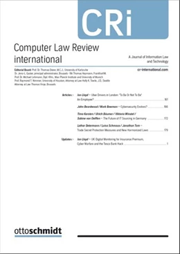 Abbildung von Computer Law Review International • CRi | 1. Auflage | 2024 | beck-shop.de