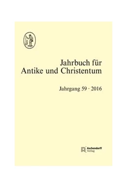 Abbildung von de Blaauw / Löhr | Jahrbuch für Antike und Christentum, Band 59-2016 | 1. Auflage | 2018 | beck-shop.de