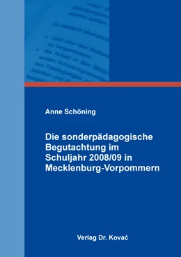 Abbildung von Schöning | Die sonderpädagogische Begutachtung im Schuljahr 2008/09 in Mecklenburg-Vorpommern | 1. Auflage | 2018 | 44 | beck-shop.de