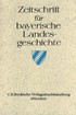 Cover:, Zeitschrift für bayerische Landesgeschichte Band 66 Heft 1/2003