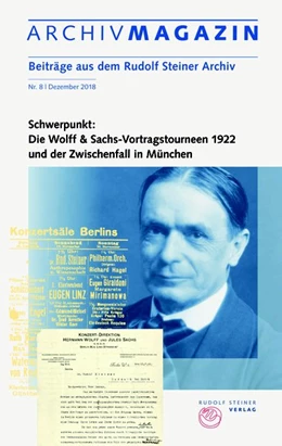 Abbildung von Hoffmann | ARCHIVMAGAZIN. Beiträge aus dem Rudolf Steiner Archiv | 1. Auflage | 2018 | beck-shop.de