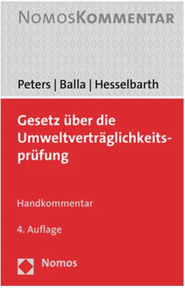 Abbildung von Peters / Balla | Gesetz über die Umweltverträglichkeitsprüfung | 4. Auflage | 2019 | beck-shop.de