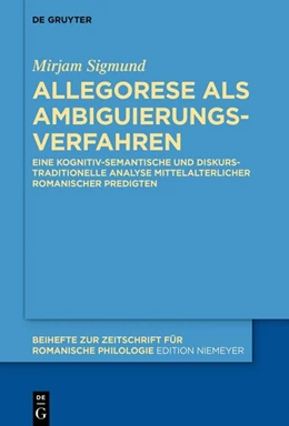 Abbildung von Sigmund | Allegorese als Ambiguierungsverfahren | 1. Auflage | 2018 | beck-shop.de