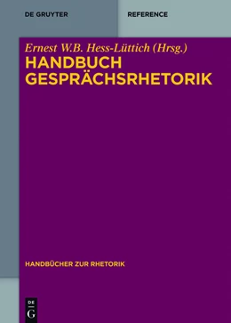 Abbildung von Hess-Lüttich | Handbuch Gesprächsrhetorik | 1. Auflage | 2020 | beck-shop.de