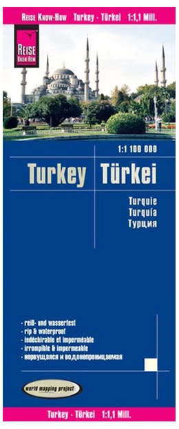Abbildung von Peter Rump | Reise Know-How Landkarte Türkei (1:1.100.000) | 6. Auflage | 2019 | beck-shop.de