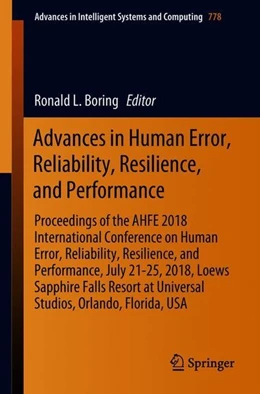 Abbildung von Boring | Advances in Human Error, Reliability, Resilience, and Performance | 1. Auflage | 2018 | beck-shop.de