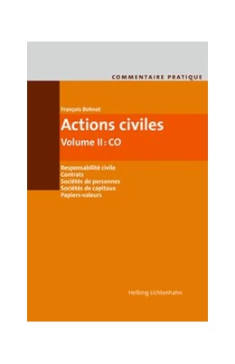 Abbildung von Bohnet | Actions civiles, Volume II: CO | 2. Auflage | 2019 | beck-shop.de