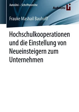 Abbildung von Bauhoff | Hochschulkooperationen und die Einstellung von Neueinsteigern zum Unternehmen | 1. Auflage | 2018 | beck-shop.de