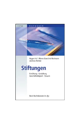 Abbildung von Hof / Bianchini-Hartmann | Stiftungen | 2. Auflage | 2010 | 5621 | beck-shop.de