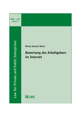 Abbildung von Meier | Bewertung des Arbeitgebers im Internet | 1. Auflage | 2018 | Band 24 | beck-shop.de