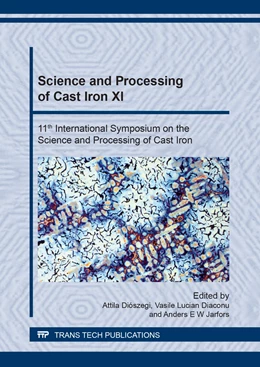 Abbildung von Di?szegi / Diaconu | Science and Processing of Cast Iron XI | 1. Auflage | 2018 | Volume 925 | beck-shop.de
