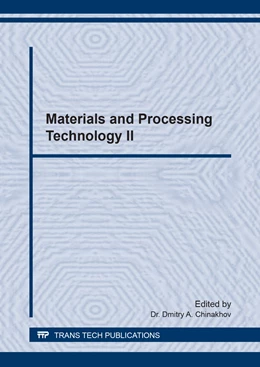 Abbildung von Materials and Processing Technology II | 1. Auflage | 2018 | beck-shop.de