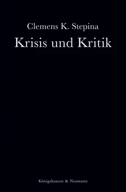 Abbildung von Stepina | Krisis und Kritik | 1. Auflage | 2019 | beck-shop.de
