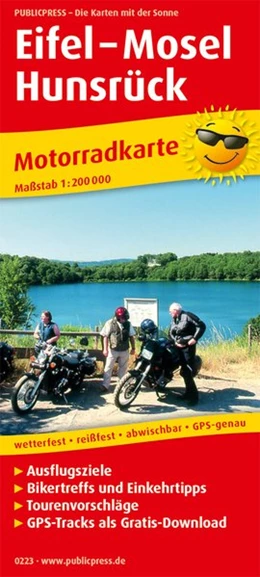 Abbildung von Motorradkarte Eifel - Mosel - Hunsrück 1:200 000 | 7. Auflage | 2018 | beck-shop.de