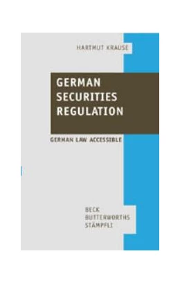 Abbildung von Krause | German Securities Regulation | 1. Auflage | 2001 | beck-shop.de
