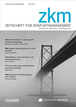 Abbildung von Zeitschrift für Konfliktmanagement • ZKM | 21. Auflage | 2024 | beck-shop.de