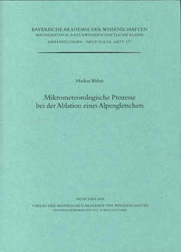 Abbildung von Weber, Markus | Mikrometeorologische Prozesse bei der Ablation eines Alpengletschers | 1. Auflage | 2009 | beck-shop.de