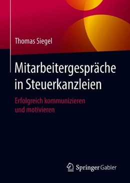 Abbildung von Siegel | Mitarbeitergespräche in Steuerkanzleien | 1. Auflage | 2018 | beck-shop.de
