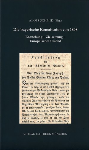 Cover: , Die bayerische Konstitution von 1808
