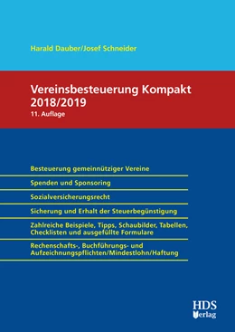 Abbildung von Dauber / Schneider | Vereinsbesteuerung Kompakt 2018/2019 | 11. Auflage | 2018 | beck-shop.de