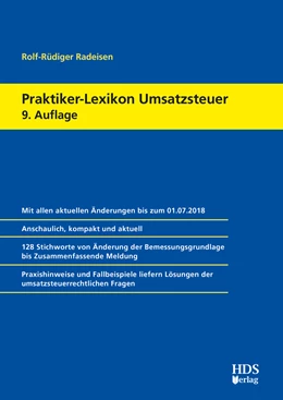 Abbildung von Radeisen | Praktiker-Lexikon Umsatzsteuer | 9. Auflage | 2018 | beck-shop.de