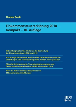 Abbildung von Arndt | Einkommensteuererklärung 2018 Kompakt | 10. Auflage | 2019 | beck-shop.de