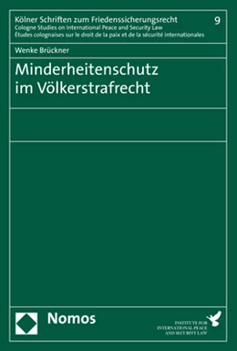 Abbildung von Brückner | Minderheitenschutz im Völkerstrafrecht | 1. Auflage | 2018 | beck-shop.de