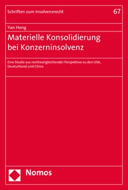Abbildung von Hong | Materielle Konsolidierung bei Konzerninsolvenz | 1. Auflage | 2019 | 67 | beck-shop.de