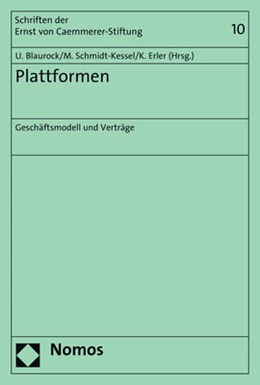 Abbildung von Blaurock / Schmidt-Kessel | Plattformen | 1. Auflage | 2018 | 10 | beck-shop.de