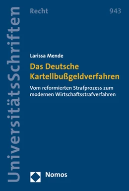 Abbildung von Mende | Das Deutsche Kartellbußgeldverfahren | 1. Auflage | 2018 | 943 | beck-shop.de