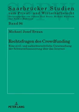 Abbildung von Braun | Rechtsfragen des Crowdfunding | 1. Auflage | 2018 | beck-shop.de