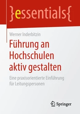 Abbildung von Inderbitzin | Führung an Hochschulen aktiv gestalten | 1. Auflage | 2018 | beck-shop.de