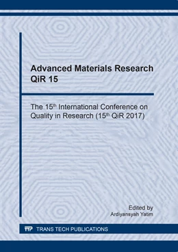 Abbildung von Yatim | Advanced Materials Research QiR 15 | 1. Auflage | 2018 | beck-shop.de