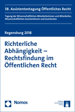 Abbildung von Mülder / Drechsler | Richterliche Abhängigkeit - Rechtsfindung im Öffentlichen Recht | 1. Auflage | 2018 | beck-shop.de