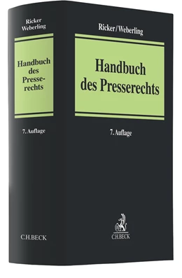 Abbildung von Ricker / Weberling | Handbuch des Presserechts | 7. Auflage | 2021 | beck-shop.de