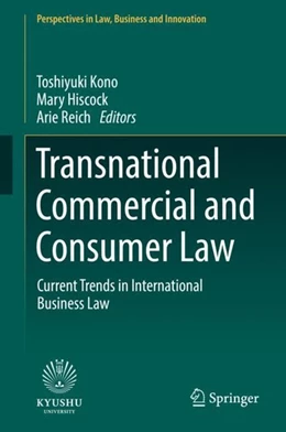 Abbildung von Kono / Hiscock | Transnational Commercial and Consumer Law | 1. Auflage | 2018 | beck-shop.de