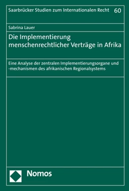 Abbildung von Lauer | Die Implementierung menschenrechtlicher Verträge in Afrika | 1. Auflage | 2018 | 60 | beck-shop.de