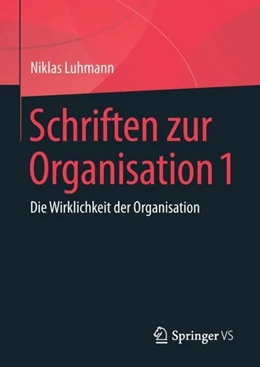 Abbildung von Luhmann / Lukas | Schriften zur Organisation 1 | 1. Auflage | 2018 | beck-shop.de