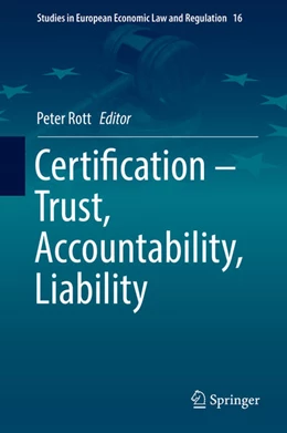 Abbildung von Rott | Certification – Trust, Accountability, Liability | 1. Auflage | 2019 | 16 | beck-shop.de