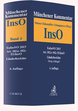 Abbildung von Einzelbezug • Münchener Kommentar zur Insolvenzordnung • Band 4: EuInsVO 2015, Art. 102a-102c EGInsO, Länderberichte (Hrsg. Schlegel) | 4. Auflage | 2021 | beck-shop.de