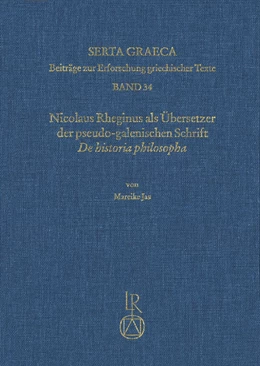 Abbildung von Jas | Nicolaus Rheginus als Übersetzer der pseudo-galenischen Schrift De historia philosopha | 1. Auflage | 2018 | 34 | beck-shop.de